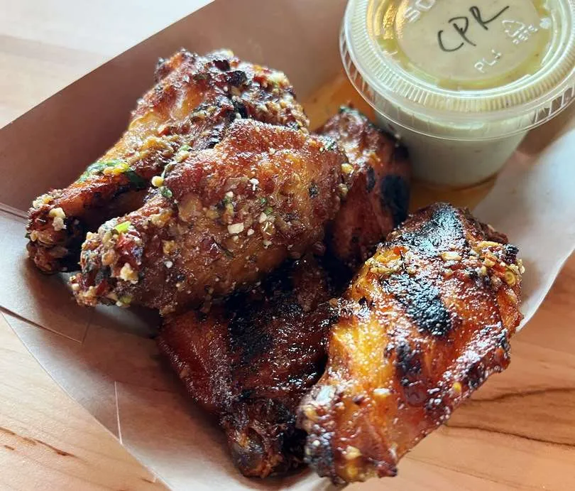 Garlic wings at Taco Bamba in Raleigh - nctriangledining.com