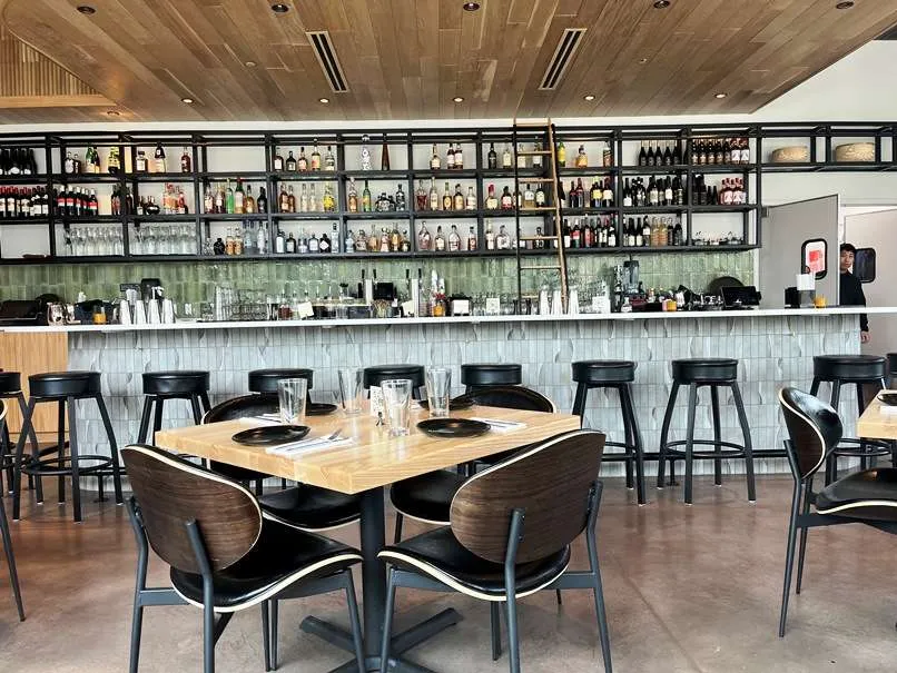 Bar area at SAAP in Cary - nctriangledining.com