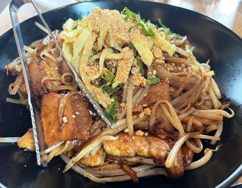 Pad lao with pork belly at SAAP in Cary - nctriangledining.com