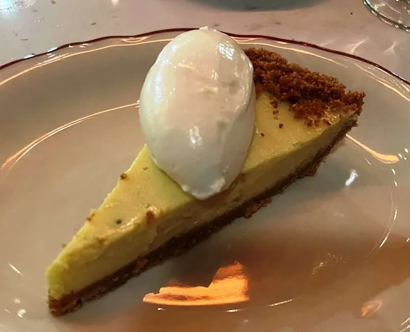 Key lime pie at Seraphine, Durham - nctriangledining.com
