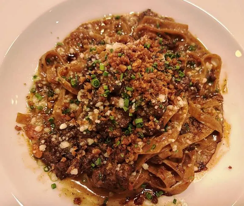 Duck tagliatelle at Nanas, Durham - nctriangledining.com