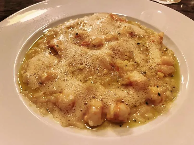 Shrimp risotto at Nanas, Durham - nctriangledining.com