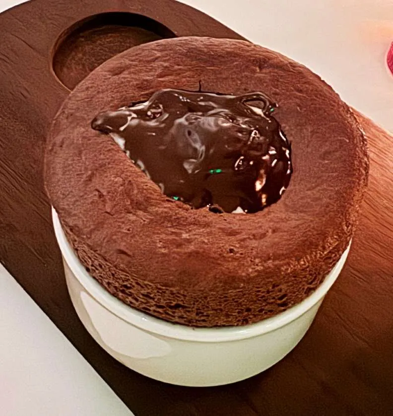 Chocolate souffle at Nanas, Durham - nctriangledining.com