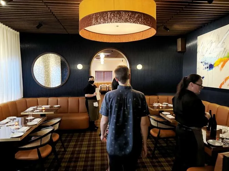 Front dining room at Nanas, Durham - nctriangledining.com