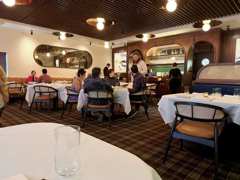 Main dining room at Nanas, Durham - nctriangledining.com