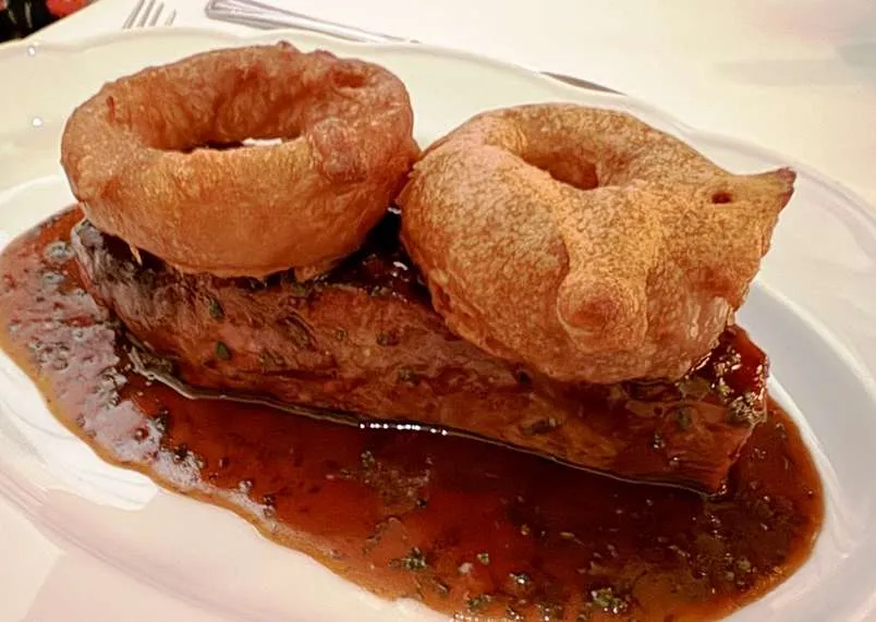 Ribeye steak with onion rings at Nanas, Durham - nctriangledining.com