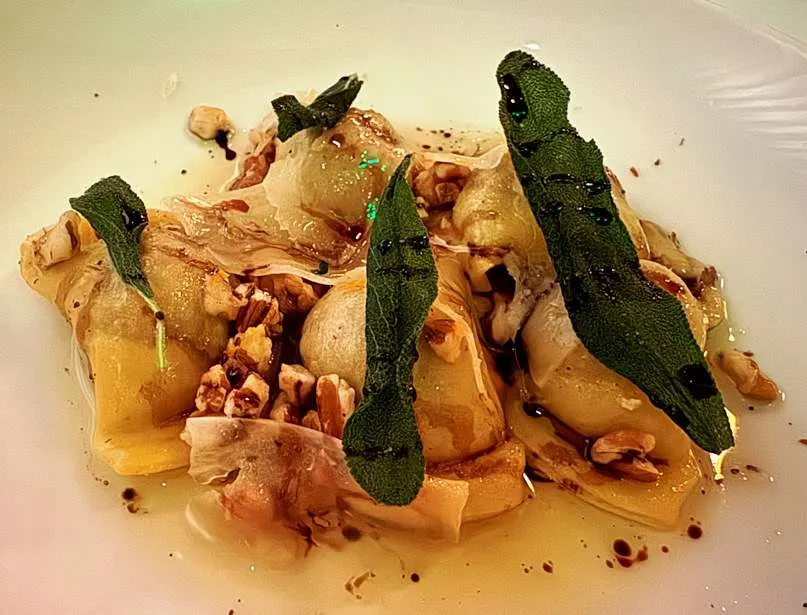 Oxtail mezzaluna at Nanas, Durham - nctriangledining.com