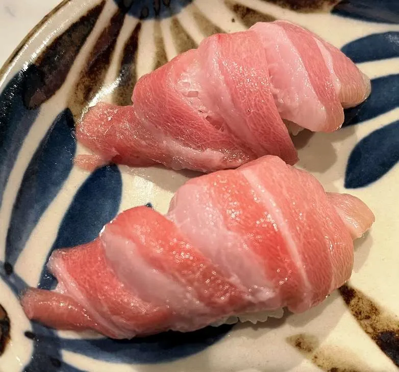 Otoro nigiri at Akami Sushi Bar in Apex, NC - nctriangledining.com