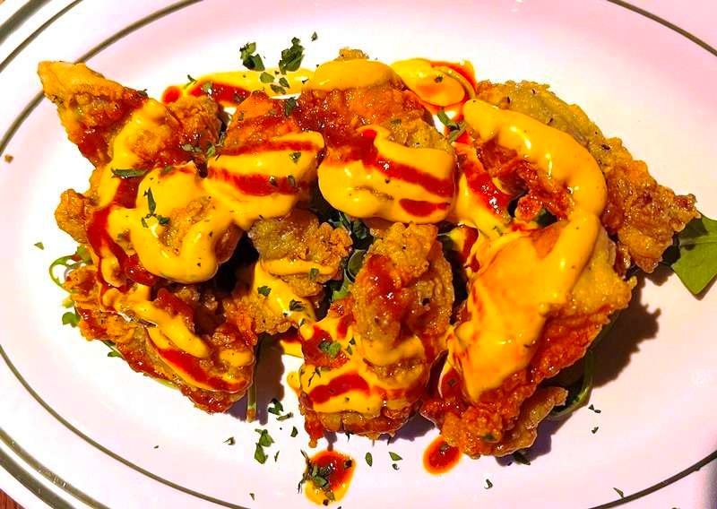 Nashville hot fried oysters at Gussie's, Raleigh - nctriangledining.com