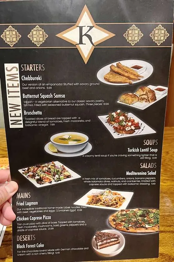 Menu at Karavan in Raleigh - nctriangledining.com