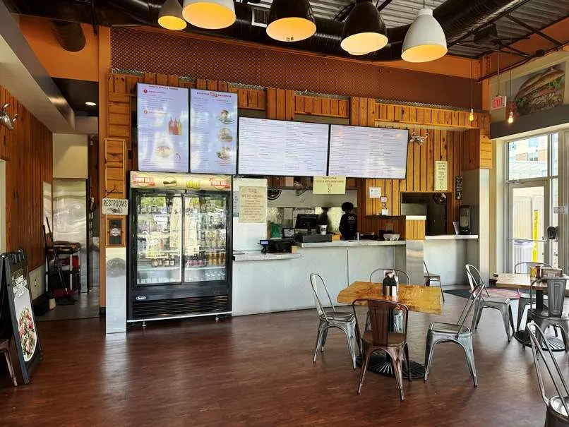 Order counter at Town Hall Burger & Beer in Durham - nctriangledining.com