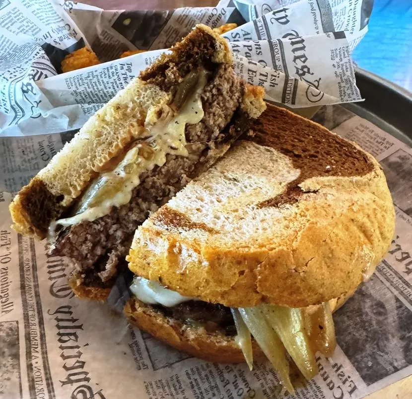 Patty melt at Town Hall Burger & Beer in Durham - nctriangledining.com