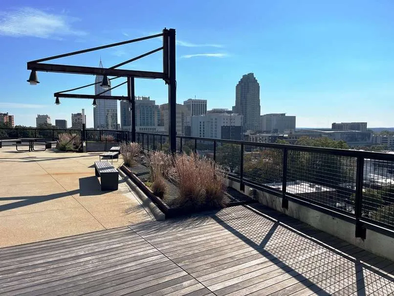 View from the 9th floor observation deck at the Dillon - nctriangledining.com