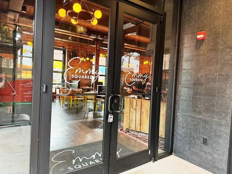 Entrance to Emmy Squared in Durham - nctriangledining.com