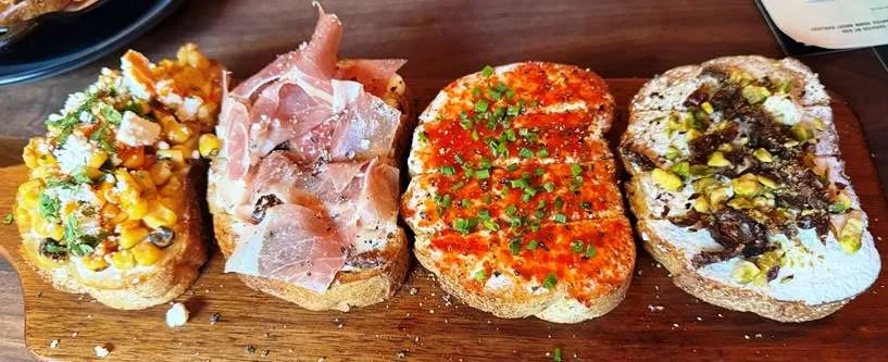 Bruschetta board at Postino Village District, Raleigh - nctriangledining.com
