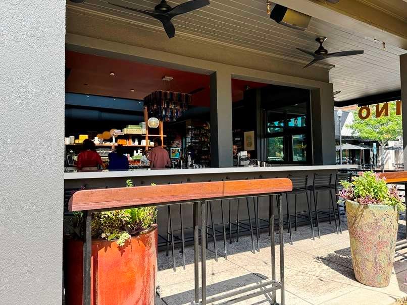 Patio bar at Postino Village District, Raleigh - nctriangledining.com