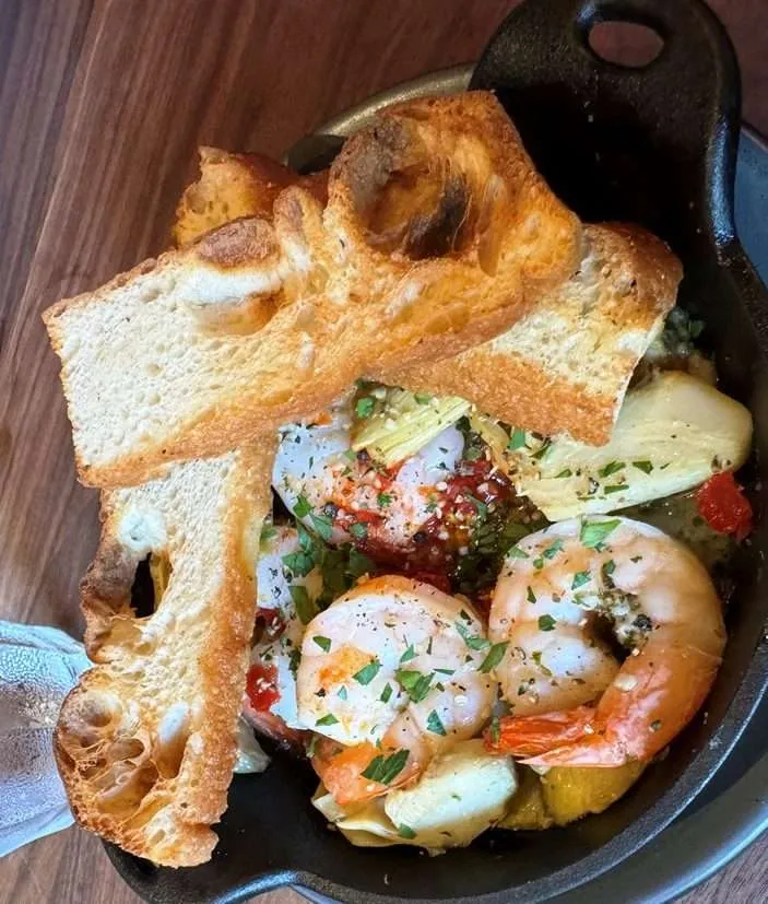 Shrimp scampi at Postino Village District, Raleigh - nctriangledining.com
