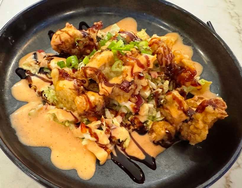 Fried oysters at Zest Sushi and Small Plates, Cary - nctriangledining.com