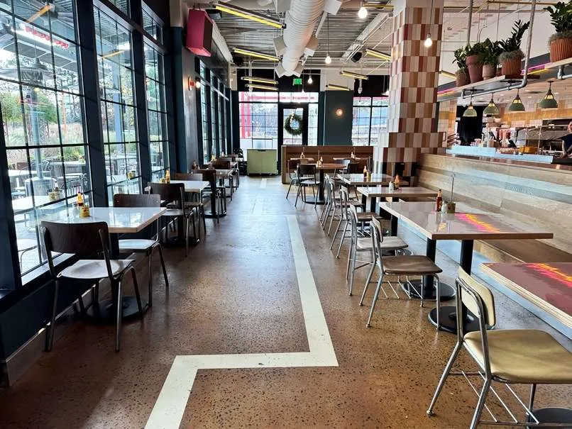 Interior of Little Rey in Raleigh - nctriangledining.com