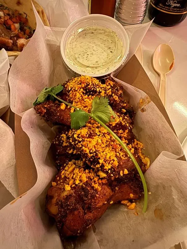 Smoked chicken wings at Little Rey in Raleigh - nctriangledining.com