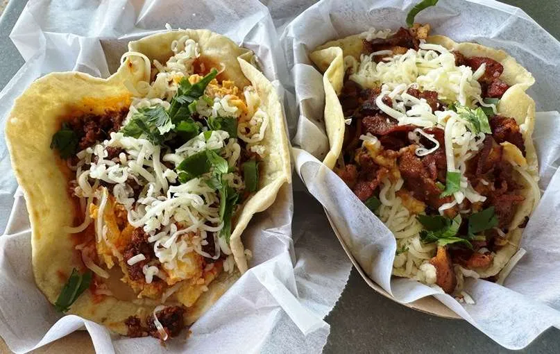 Breakfast tacos at Little Rey in Raleigh - nctriangledining.com