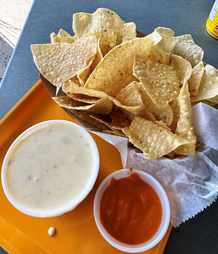Queso and chips at Little Rey in Raleigh - nctriangledining.com
