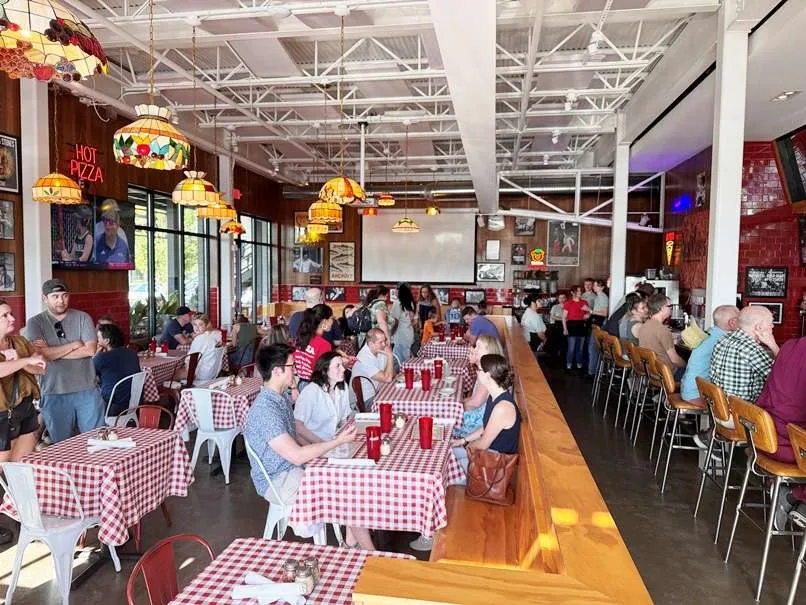 Dining room at Dino's Pizza in Durham - nctriangledining.com