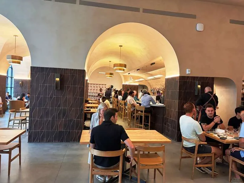 Dining room at Boatman Spirits Co in Raleigh - nctriangledining.com