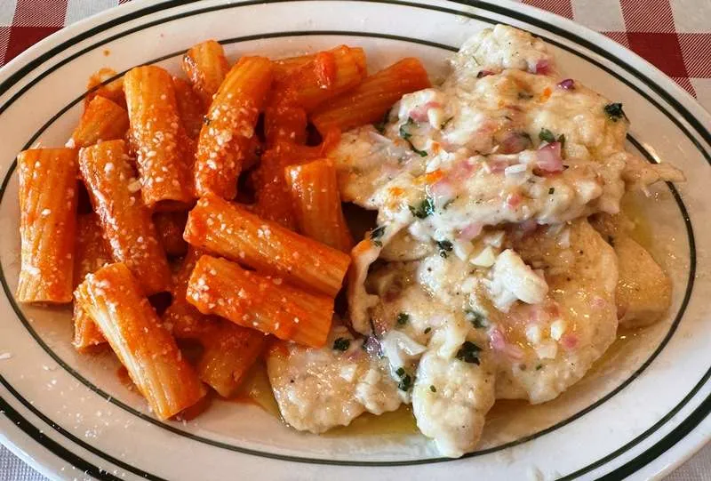 Chicken al limone at Dino's Pizza in Durham - nctriangledining.com