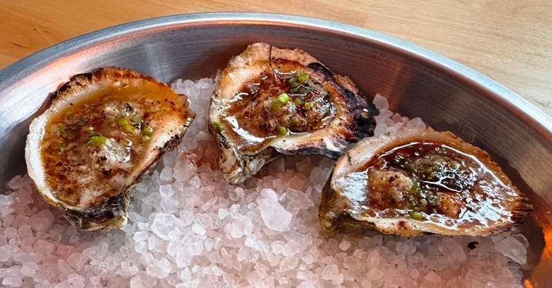 Grilled oysters at Lawrence Barbecue, Cary - nctriangledining.com