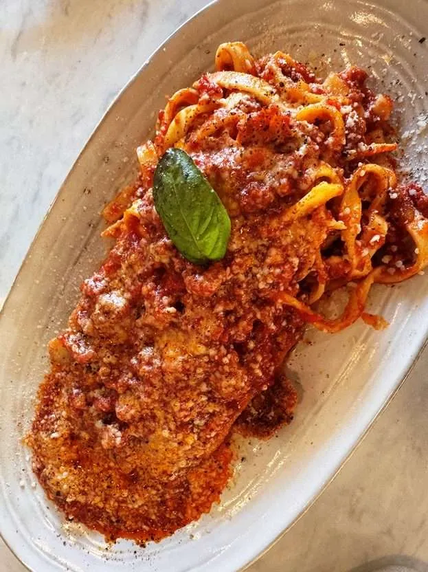 Tonkatsu tagliatelle at Shinmai Kumo, Cary - nctriangledining.com