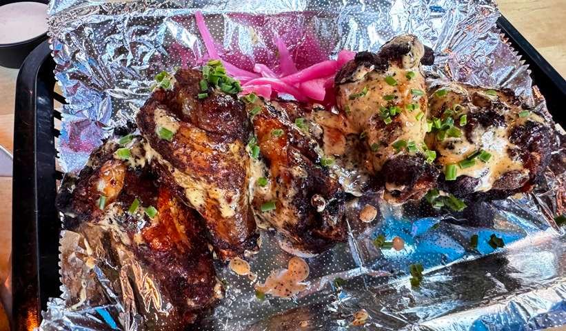 Smoked wings at Lawrence Barbecue, Cary - nctriangledining.com