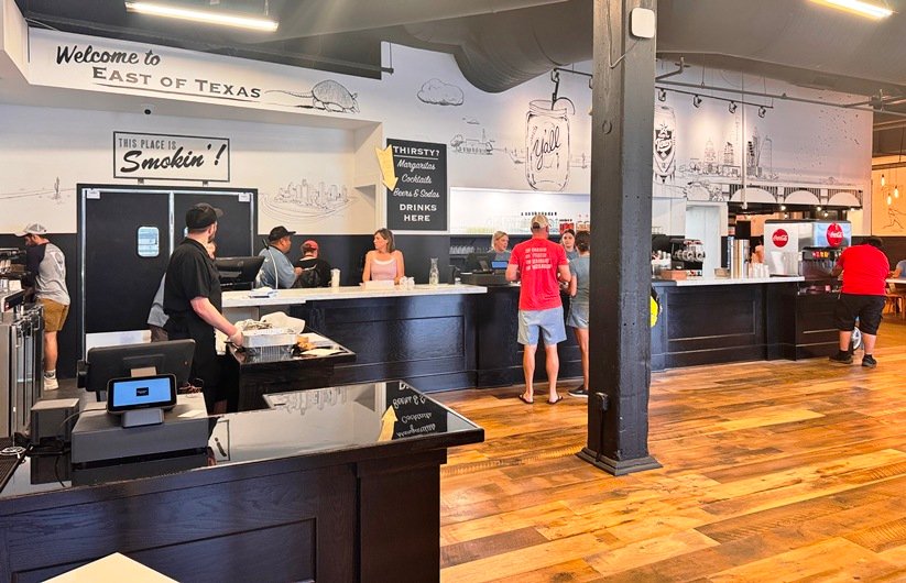 Counter area at East of Texas at ATC in Durham - nctriangledining.com