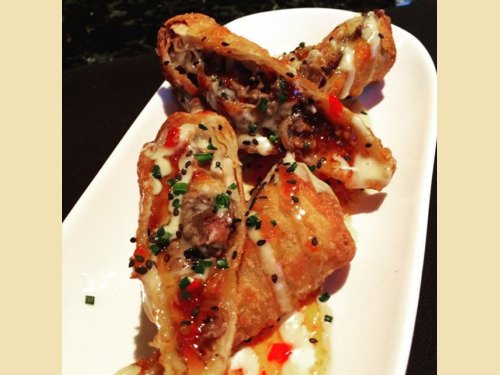 $7 Cheesesteak eggrolls at Sullivan's Steakhouse $7 Cheesesteak eggrolls at Sullivan's Steakhouse