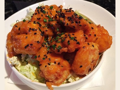 $7 Sriracha shrimp at Sullivan's Steakhouse $7 Sriracha shrimp at Sullivan's Steakhouse