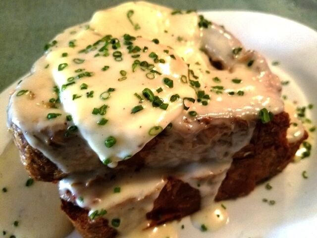 Croque madame at Poole's Diner