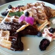 Churro waffles at soca