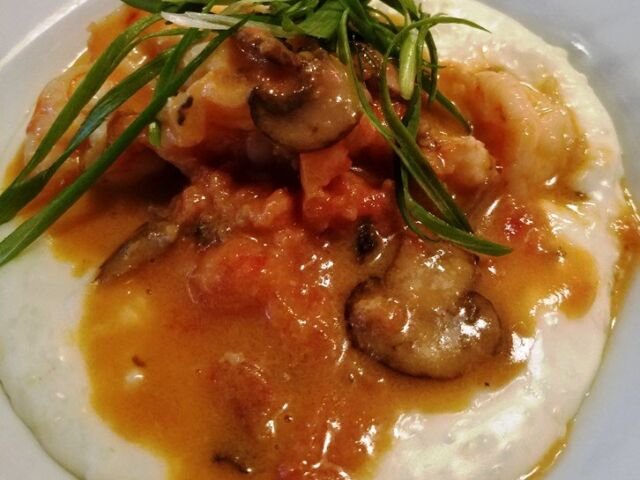 Shrimp and grits at Poole's Diner